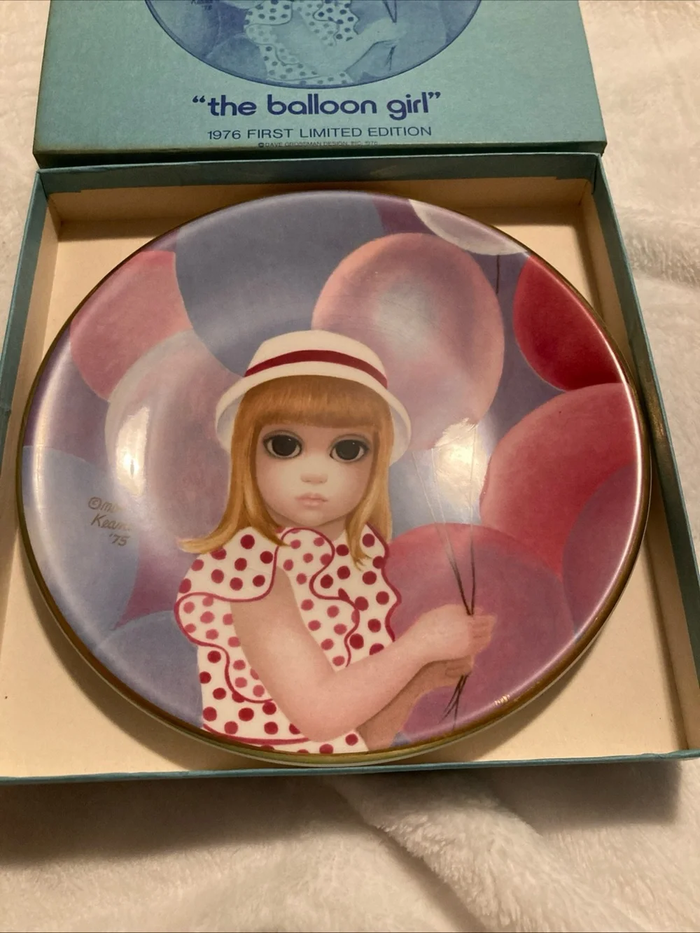 'The Balloon Girl' Decorative Plate - 1976 - Picture 2 of 5